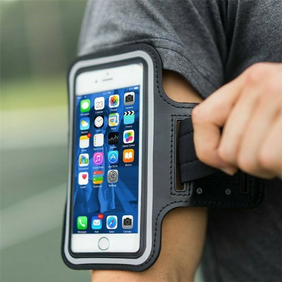 iPhone 12 Mini Sports Band Case - iPhone 13 Mini Sports Bracelet Case Running Band Zwart