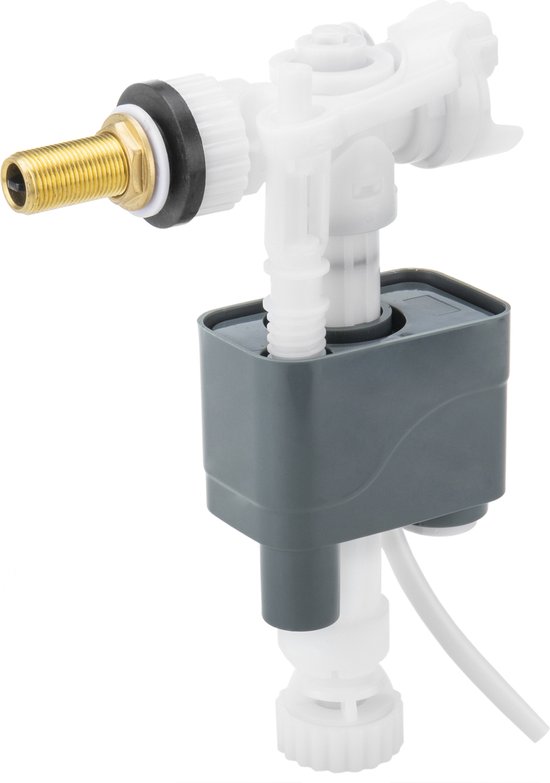 Universele Vlotterkraan 3/8 Inch - Compleet Met Kunststof Kogel Voor Toiletspoelbak, Messing (Kippen 5102X)