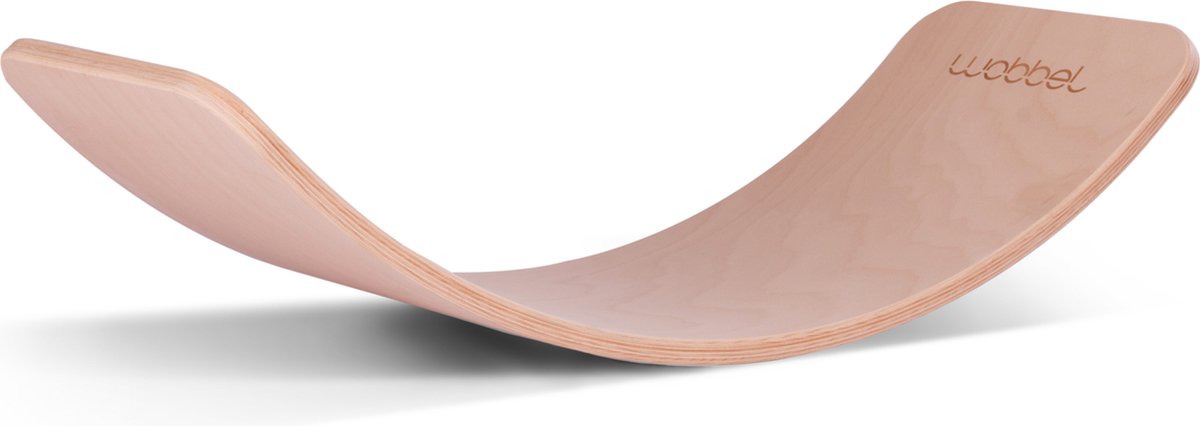Wobbel®- The Original - transparant gelakt het originele balansbord, duurzaam speelgoed, FSC keurmerk, jarenlang speelplezier
