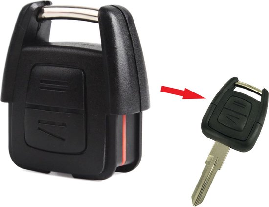 Boîtier de clé de voiture 2 boutons avec Micro -interrupteurs adaptés à la clé  Opel