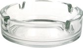 Asbak 10,5 x 3,5 cm transparant glas - Tafel asbakken