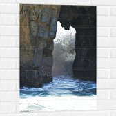 WallClassics - Muursticker - Brug in Water - 50x75 cm Foto op Muursticker