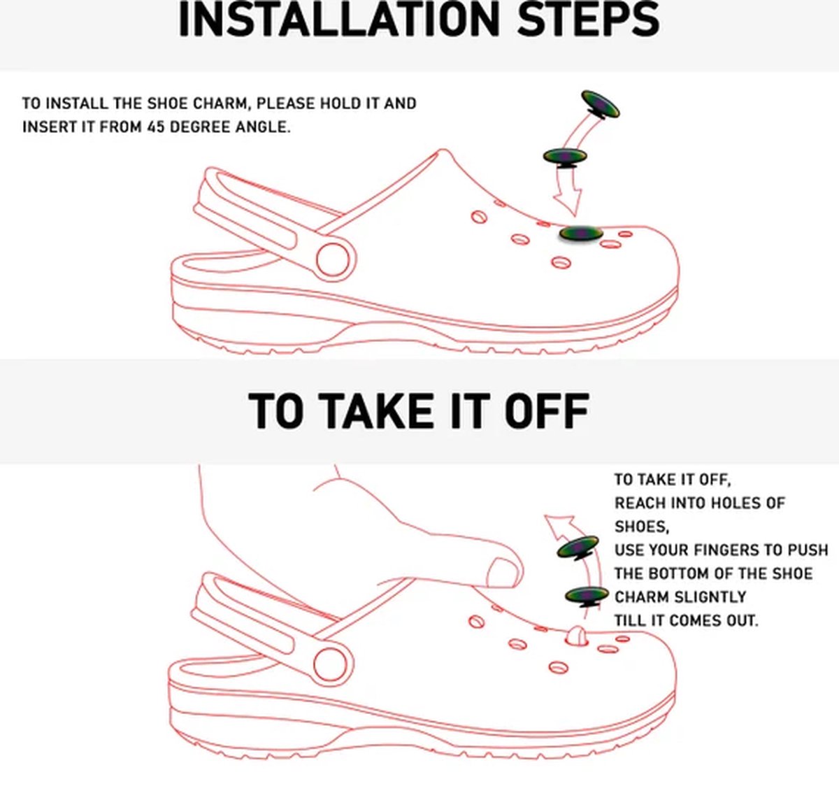 Charms voor crocs Jibbitz Crocs jibbitz Crocs pins 10 willekeurige pins Jongens