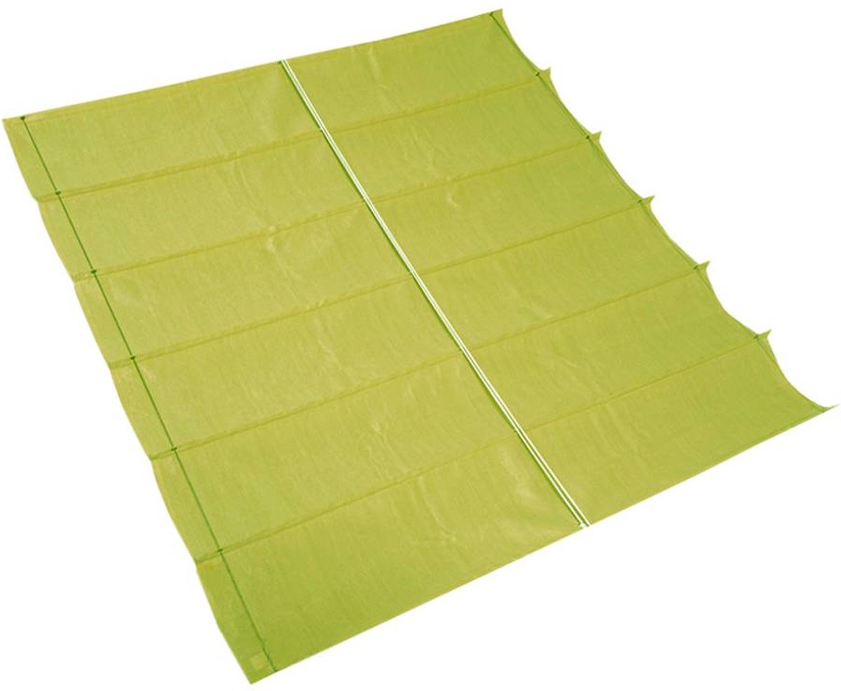 Compleet pakket: Nesling Harmonica schaduwdoek 2x3m Lime groen met buitendoekreiniger en beschermhoes