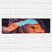 WallClassics - Sticker Muursticker - Arches à Antelope Canyon - 60x20 cm Photo sur Sticker Muursticker
