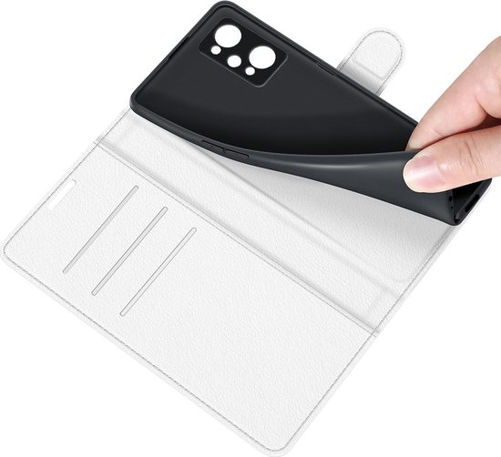 Mobigear Classic Phone Case adapté pour Realme GT Neo 3T Case Bookcase Wallet - Wit