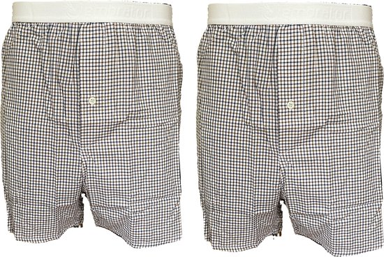 Embrator mannen Boxershorts 2-stuks geruit maat 4XL