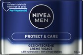 Bol.com NIVEA MEN Protect & Care Intensieve Hydraterende Crème - Dagcrème - Normale en droge huid - Met aloë vera en vitamine B5... aanbieding