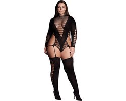 Kalyke XXIII - Bodystocking met Turtleneck - Plus Size