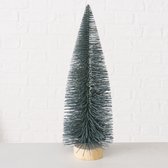 Decoratieve kerstboom groen / grijs. 1 stuk, kleur naar keuze  31x9cm. boltze