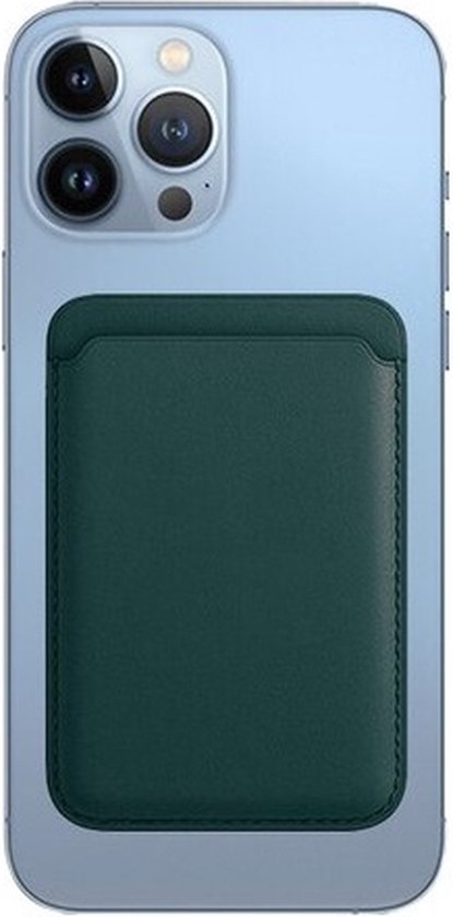Magnetische Kaarthouder Geschikt Voor Magsafe | Magsafe Wallet | Pasjeshouder Voor Iphone 12/13/14 Serie - Groen