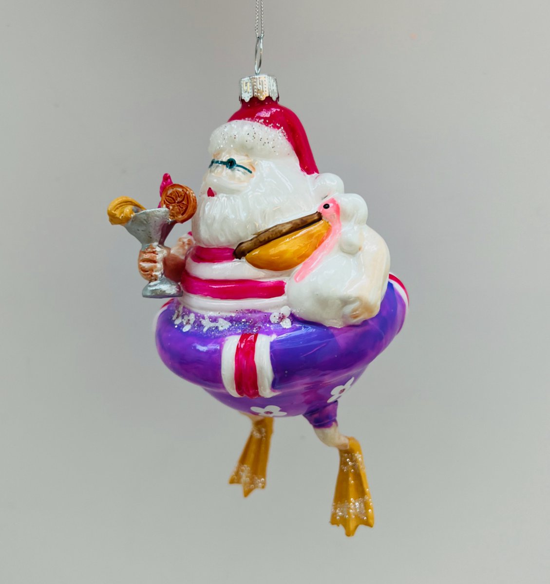 Kerstbal Swimming Santa kerst ornament gekke kerstbal kerstballen