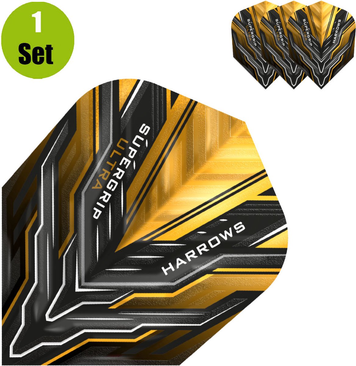 Harrows Supergrip Ultra Dartflight Goud