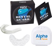 AlphaFocus Anti knarsbitje - Gebitsbeschermer - Tandenknarsen Bitje Volwassenen & Kinderen - Bruxisme - Nachtbitje - Knarsbeugel - Tandenbeschermer - Dental Guard - Wit