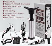 7-delige Set - Wijnflesstoppers - Wijnopener - Vacuumpomp - Wijnaccessoires - - Wijn Tool Set - Vacuum - Vacuvin