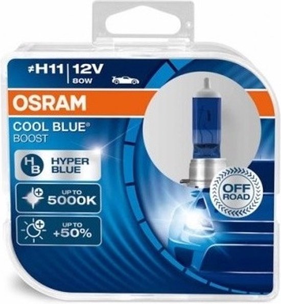 OSRAM COOL BLUE® INTENSE H7, 100% mais brilho, até 5.000K, lâmpada de