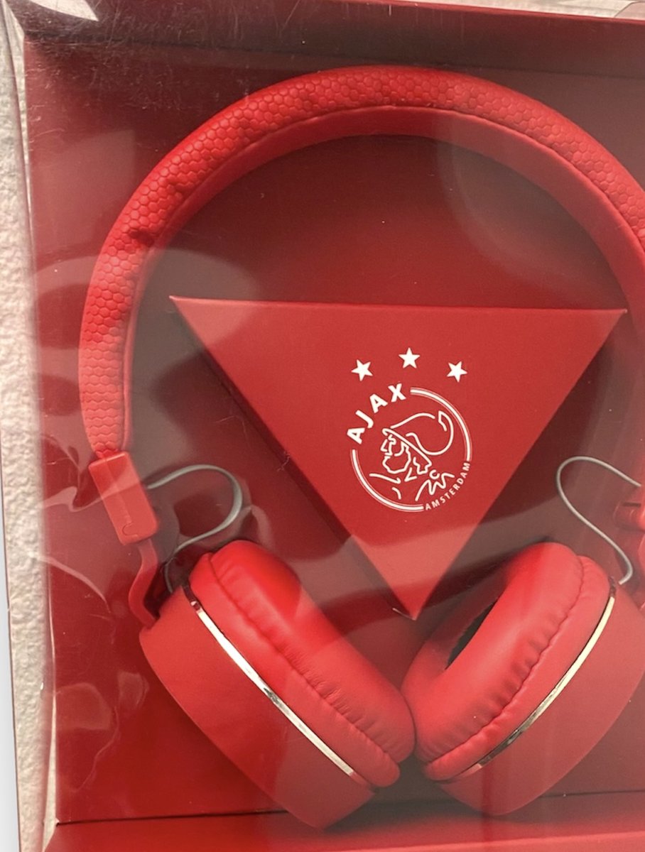 Ajax koptelefoon rood - Met draad - Zachte oorkussens - 3.5 MM
