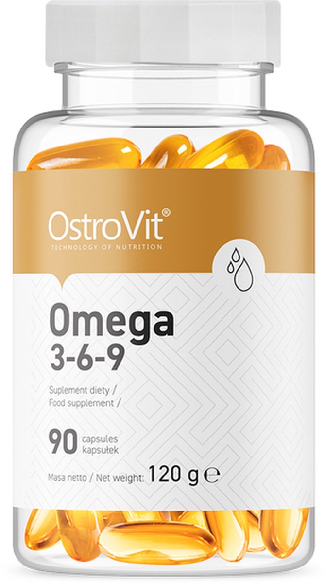Goedkoopste Omega 3-6-9 - Visolie - Fish Oil - 90 softgels - Omega 3 6 9 - OstroVit