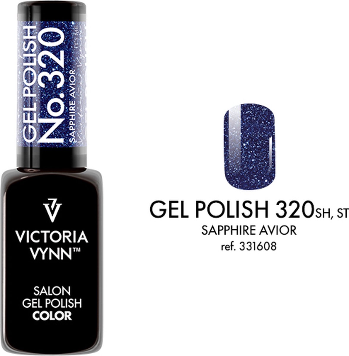 Victoria Vynn – Salon Gelpolish 320 Sapphire Avior (flash glitters donkerblauw) - reflecterende gel polish - gellak - reflect - reflectie - glitter - nagels - nagelverzorging - nagelstyliste - uv / led - nagelstylist - callance