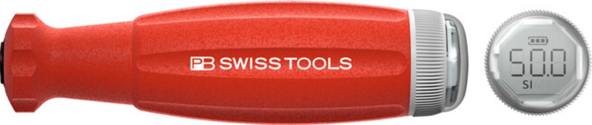 PB Swiss Tools - koppelschroevendraaier met digitaal display - verwisselbare bladhouder 50 cN·m