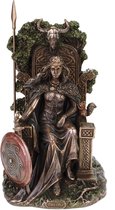 MadDeco - bronskleurig beeldje - Medb van Connacht - Keltische soevereiniteitsgodin - polystone - handgemaakt - 22 cm hoog