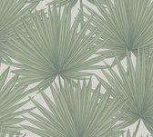 PALMBLADEREN BEHANG | Botanisch - groen wit - A.S. Création Antigua