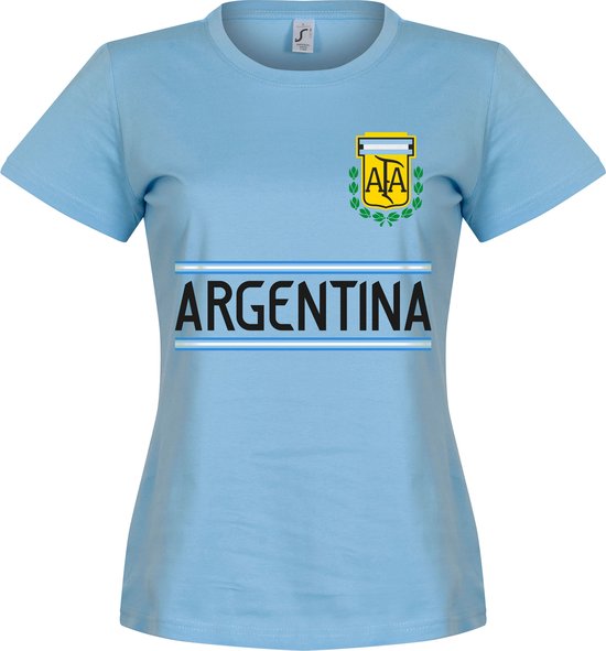 Argentinië Dames Team T-Shirt - Lichtblauw - S - 8