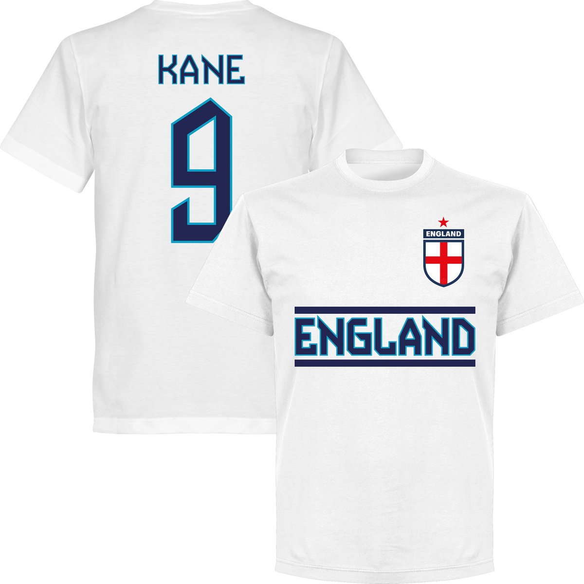 Engeland Kane 9 Team T-Shirt - Wit - L