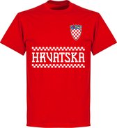 Kroatië Team T-Shirt - Rood - L