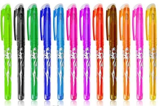 Uitwisbare pennen- 12 stuks- Diverse kleuren- Uitwisbare pen- Erasable pen-...  | bol.com