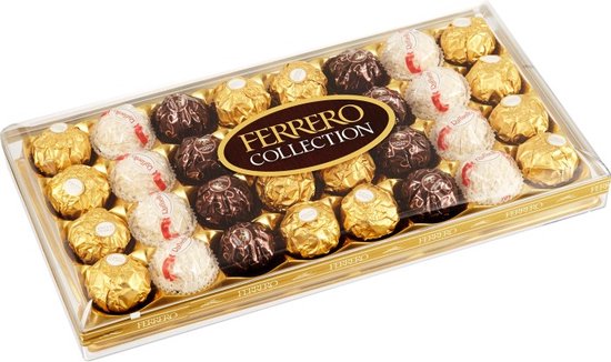 Assortiment de chocolats FERRERO COLLECTION : Boîte 32 pièces