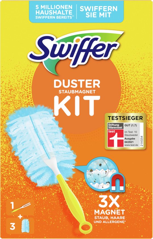 Chiffons à poussière Swiffer Duster - Kit de démarrage + 3