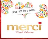 merci barres de chocolat avec inscription "merci pour vos bons soins" - merci Finest Selection Assorted - 250g