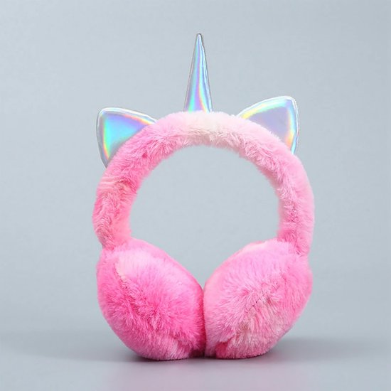 Oorwarmer - Unicorn oorwarmer - Oorwarmers - Pluche oorwarmers - Roze - Kinderoorwarmer - Kinder oorwarmers