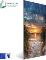 Invroheat infrarood paneel Sunset on Ibiza - 800Watt - 61x91.5cm - 16 m2 - afbeelding verwisselbaar - duurzaam en energiezuinig