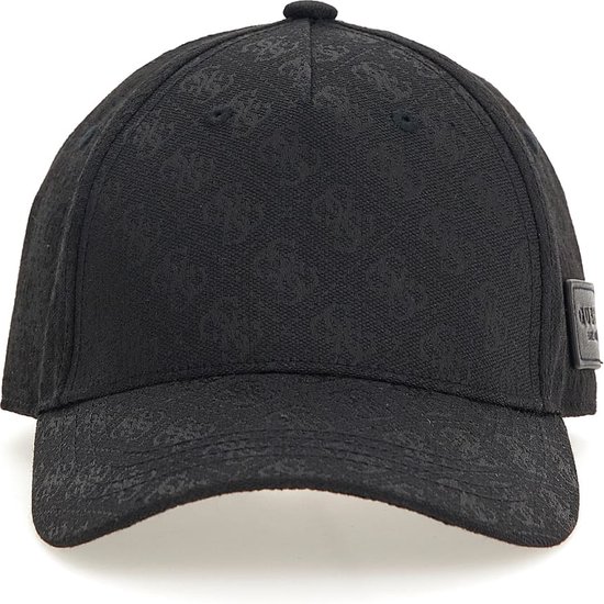 Guess Strave Baseball Cap Heren Pet Zwart