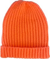 ASTRADAVI Beanie Hats - Muts - Dikke en Warme Skimutsen Hoofddeksels - Trendy Winter Mutsen - Oranje