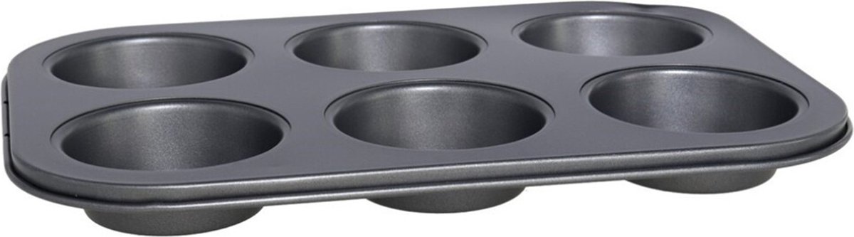 Gerimport - Muffins/cupcakes maken bakvorm/blik voor 6x stuks 26 x 19 cm