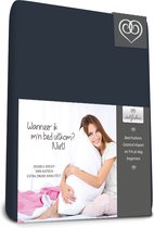 Bed-Fashion - Dubbel Jersey - Topper Hoeslaken - 180 x 200 cm - Marine