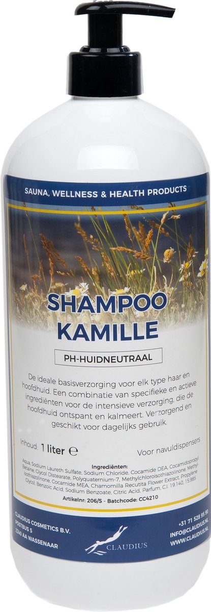 Shampoo Kamille 1 Liter - met gratis pomp