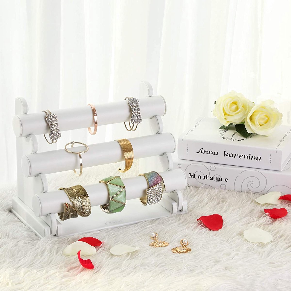 Armbandhouder voor meerdere armbanden of andere sieraden. 2 stks in een