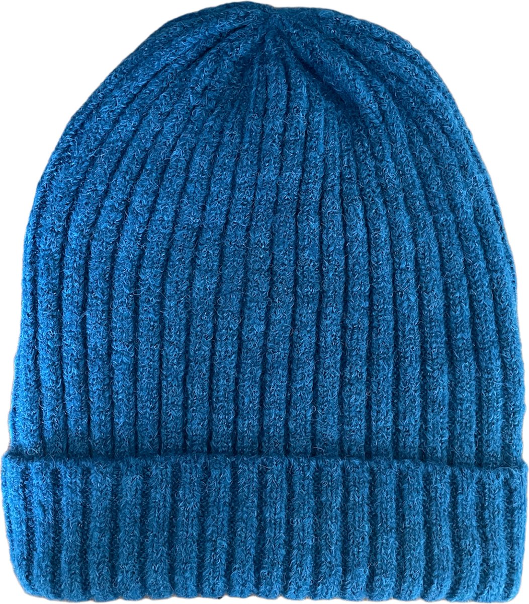 ASTRADAVI Beanie Hats - Muts - Warme Skimutsen Hoofddeksels - Trendy Winter Mutsen - Blauw