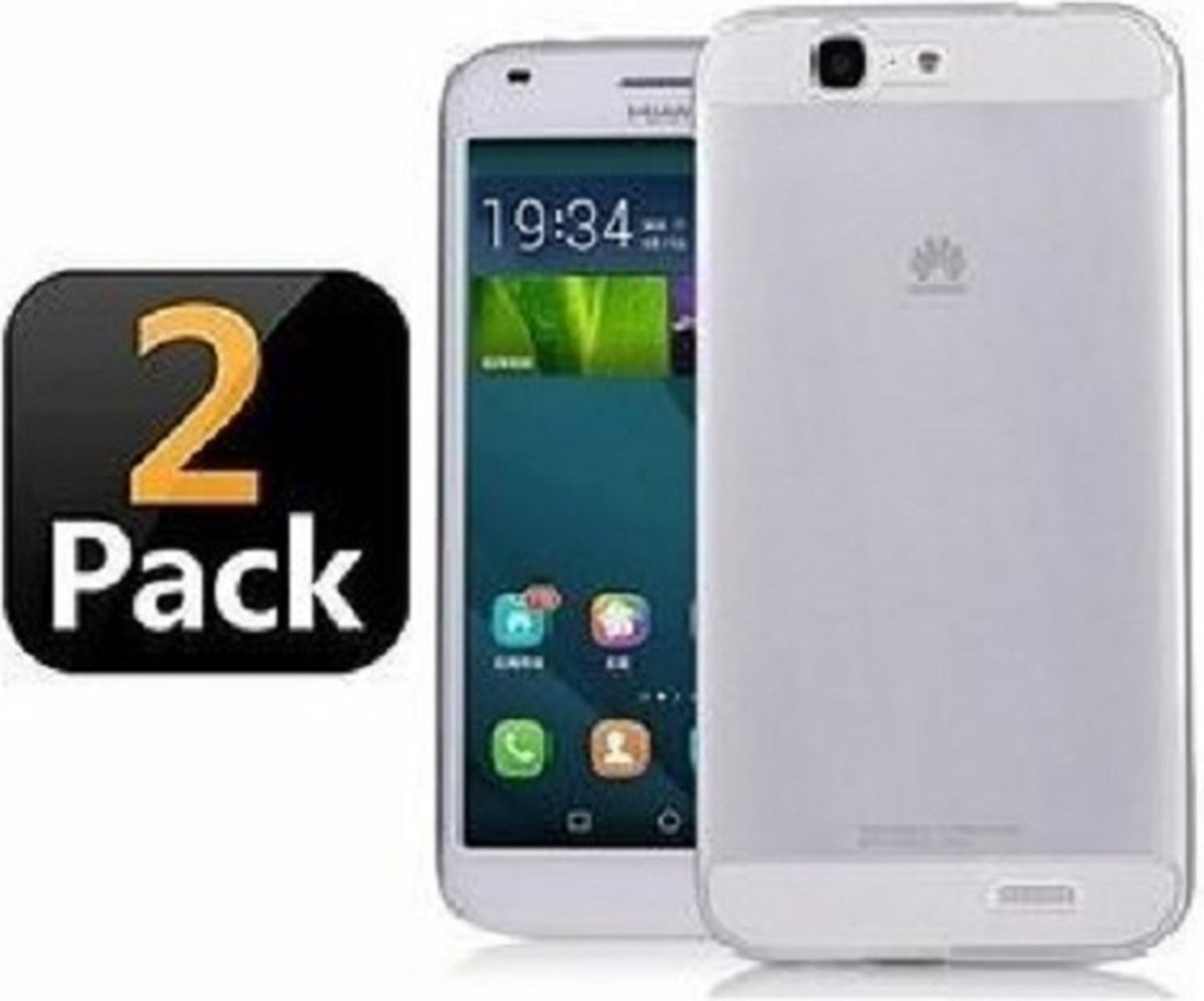 Huawei G7 Hoesje Siliconen TPU Transparant 2x
