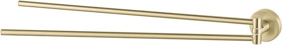 Haceka Handdoekhouder Kosmos Dubbel Draaibaar 46 cm Geborsteld Goud