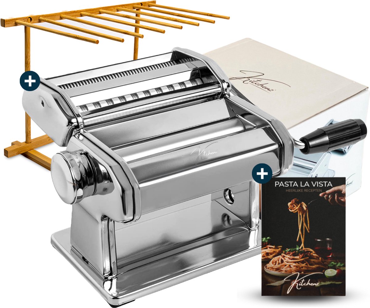 aardappel Stiptheid kooi Pastamachine Inclusief Pasta Droogrek - Pastamachines - Incl E-Book |  bol.com