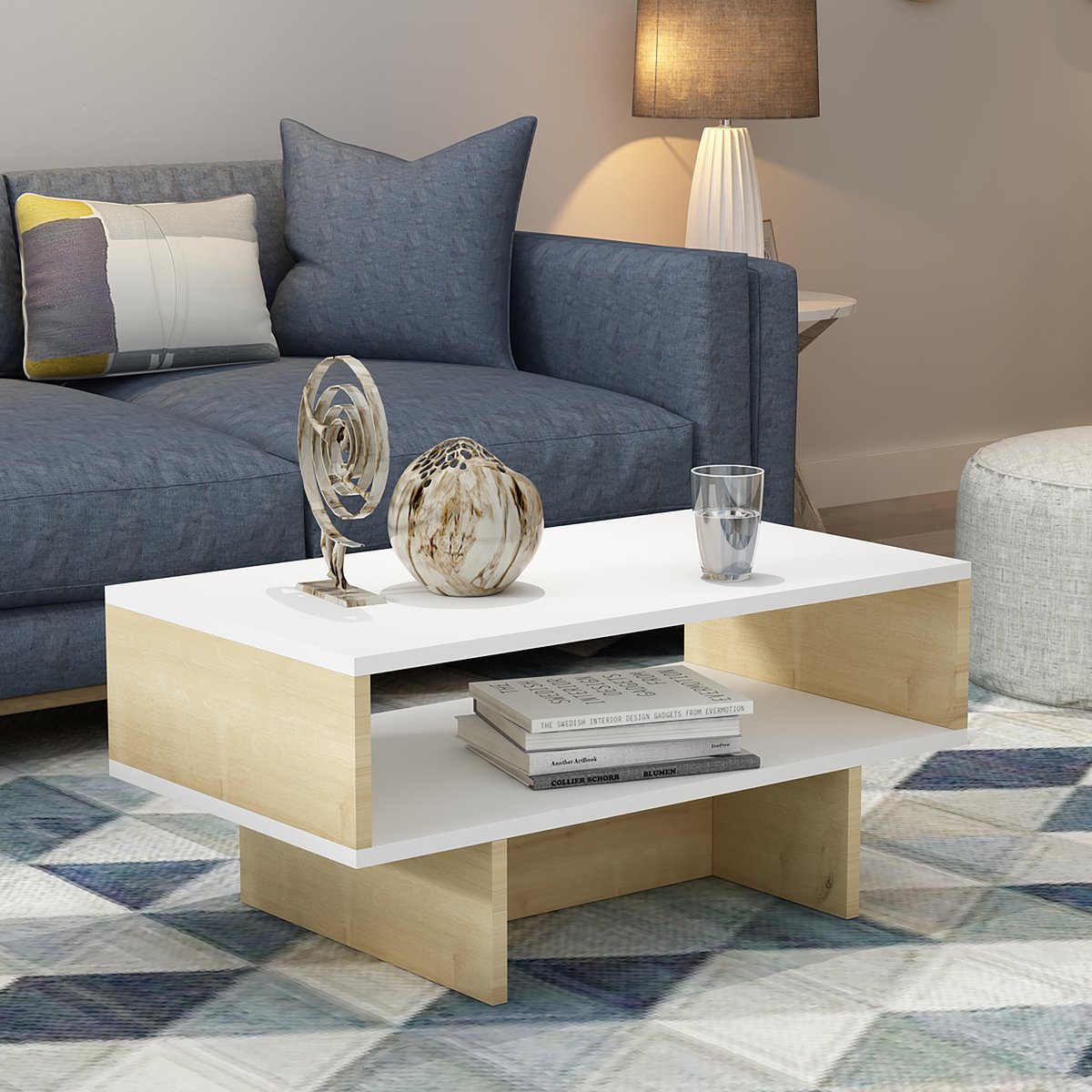 Salontafel Collin | Zwart marmer 75 cm