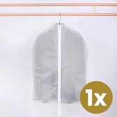 Alora Kledinghoes 60x140cm - kledingzak met rits - opbergzak voor trouwjurk - beschermhoes voor kleding - transparant - opbergtas - 1 stuk