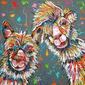 Diamond Painting Llama 30 x 40 inches 5D DIY Full Round Drill Rhinestone Embroidery for Wall Decoration, frame