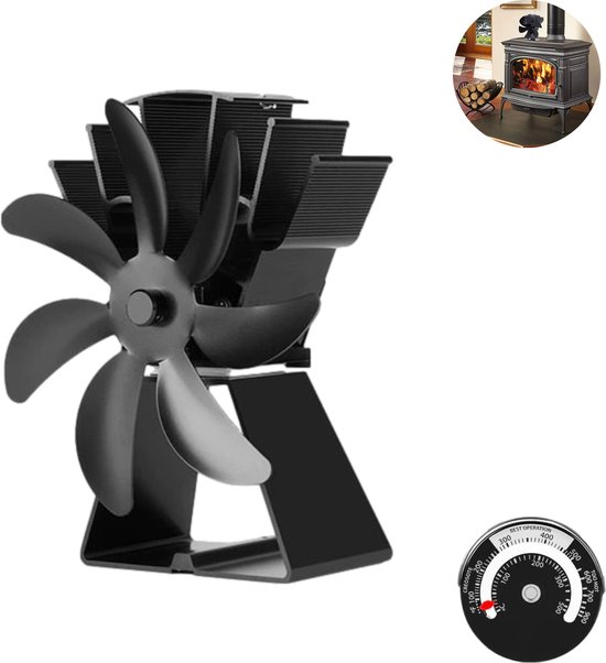 Kachelventilator | 2 bladen | Zonder stroom - HandelsOnderneming Michielsen