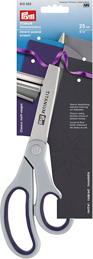 Fiskars NonStick Titanium schaar Universal Purpose 21cm. rechtshandig